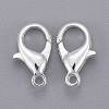 Silver Color Plated Alloy Lobster Claw Clasps X-E105-S-2