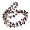 Electroplate Transparent Glass Beads EGLA-H112-05HR-02-2