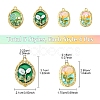 16pcs 4 styles Rack Plating Alloy Enamel Pendants ENAM-YW0005-42-3
