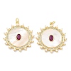 Brass Micro Pave Cubic Zirconia Pendants KK-Z098-23G-1