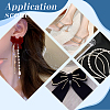Plastic Pearl & Rhinestone Cup Chains CH-WH0013-01B-G-5
