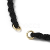 Braided Cotton Cord Bracelet Making MAK-L043-02G-09-2