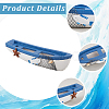 Mediterranean-style Wood Sailboat Miniature Model Decorations DJEW-WH20816-008A-5