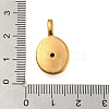 Golden Plated 304 Stainless Steel Rhinestone Pendants STAS-Q253-01G-01-3