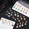 24Pcs Alloy Enamel Locking Stitch Markers HJEW-ME00004-3