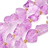 Raw Rough Natural Quartz Crystal Beads Strands G-Z131-J01-04-2