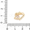 Brass Micro Pave Cubic Zirconia Charms ZIRC-P122-01C-G01-3