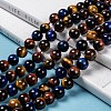 Natural Tiger Eye Beads Strands X-G-F173-14-8mm-6