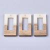 Resin & Walnut Wood Pendants RESI-S358-26G-1