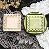 Square Flower Frame Brass Stamp Heads AJEW-M037-06G-01-1
