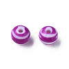 Opaque Striped Acrylic Beads LS-MACR-S373-27A-02-2