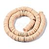Flat Round Handmade Polymer Clay Beads CLAY-R067-10mm-53-3