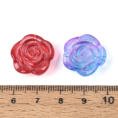 Baking Paint Transparent Glass Beads DGLA-T004-40A-M-1