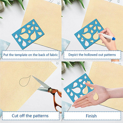 Acrylic Earring Handwork Template DIY-WH0359-065-1