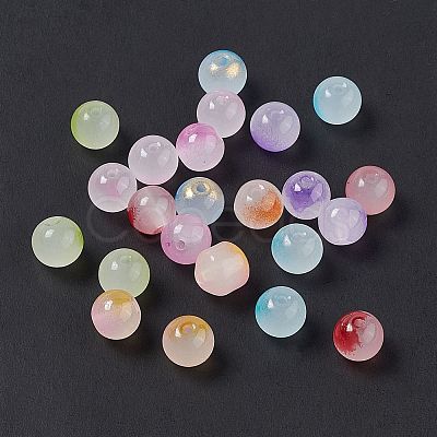 Glass Imitation Jade Beads GLAA-P029-03A-1