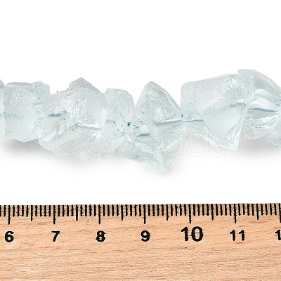 Glass Imitation Aquamarine  Beads Strands G-I283-F29-1