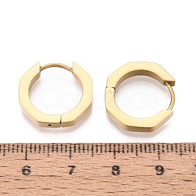 304 Stainless Steel Hoop Earrings STAS-T074-38G-B-1
