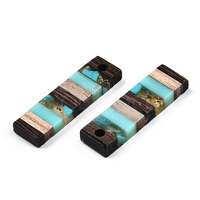 Translucent Resin & Walnut Wood Pendants RESI-TAC0017-47-A02-1