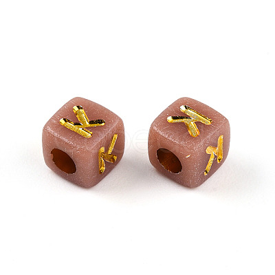 Plating Acrylic Beads OACR-N140-01B-K-1