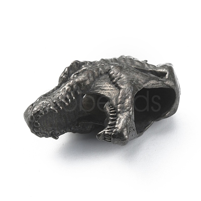 Dinosaur Head Shaped Brass Beads FIND-WH0143-86B-1