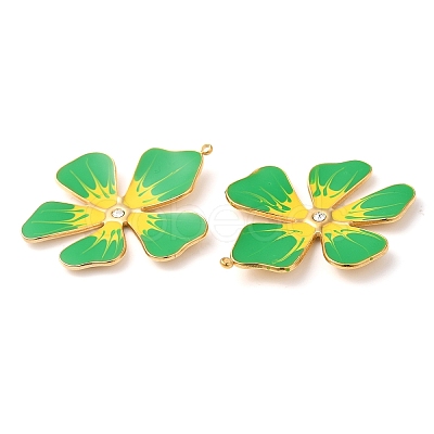 304 Stainless Steel Enamel Pendants STAS-K256-15G-03-1