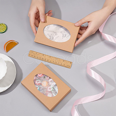 Foldable Creative Kraft Paper Box CON-WH0085-29A-1