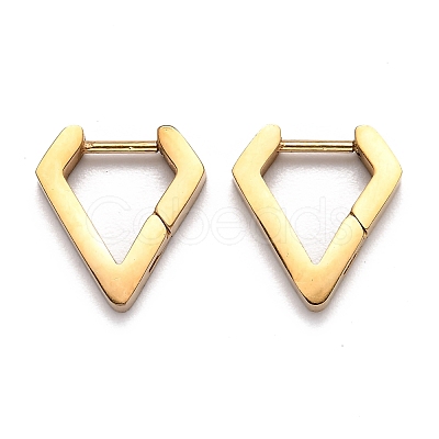 304 Stainless Steel Huggie Hoop Earrings STAS-H156-17A-G-1