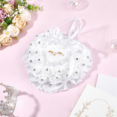 PE Foam Flower Ring Holder Pillow AJEW-WH20816-224A-1
