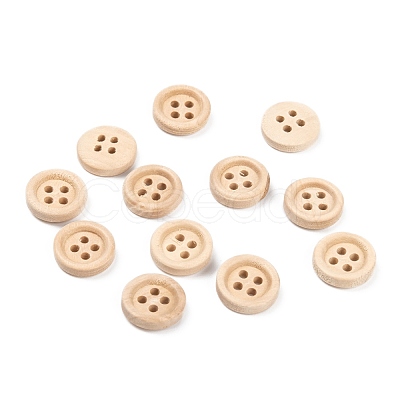 Natural Round 4 Hole Buttons X-NNA0VFH-1