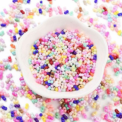 Baking Paint Glass Seed Beads SEED-A033-04N-1