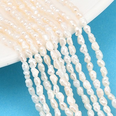 Natural Cultured Freshwater Pearl Beads Strands PEAR-D003-01D-01-1