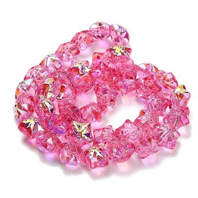 Electroplate Baking Paint Glass Beads Strands X1-EGLA-K061-12A-AB10-1
