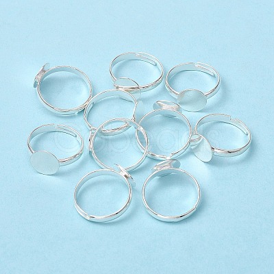 Brass Pad Ring Base Findings EC022-S-1