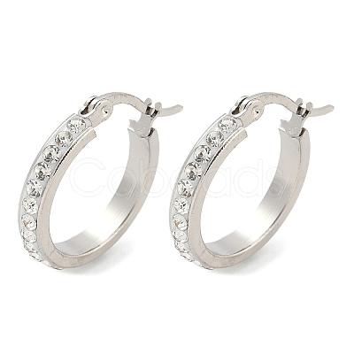 304 Stainless Steel Hoop Earrings EJEW-N0031-11P-1