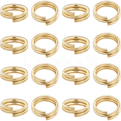 120Pcs Brass Split Rings KK-BBC0023-11A-1