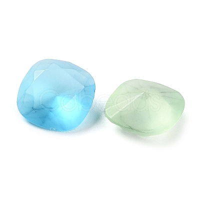 Frosted Glass Rhinestone Cabochons RGLA-G022-03A-1