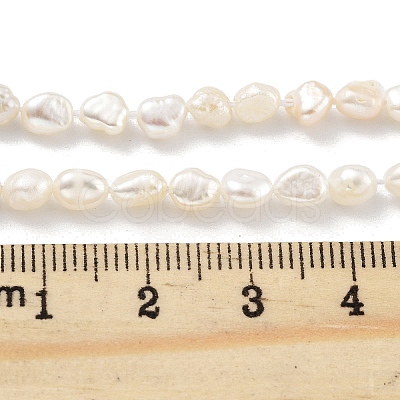 Natural Keshi Pearl Cultured Freshwater Pearl Beads Strands PEAR-P062-25B-X-1