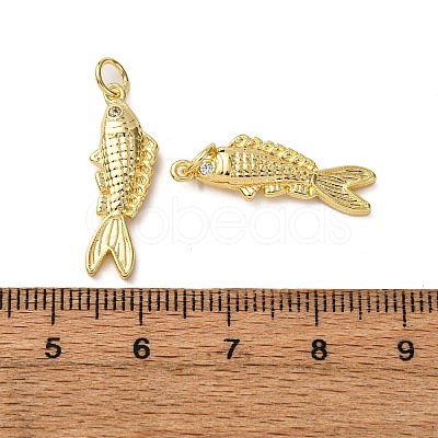 Brass Micro Pave Cubic Zirconia Pendants KK-A271-03F-G-1