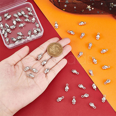 60Pcs Halloween Alloy Pendants FIND-UN0002-50P-1