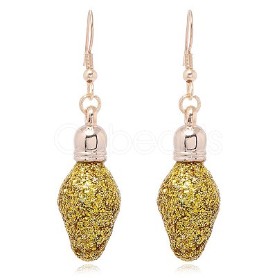 Christmas Theme Alloy Plastic Dangle Earrings FS-WG6FBD6-23-1