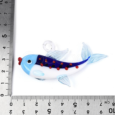 Handmade Lampwork Big Pendants LAMP-T025-04M-1