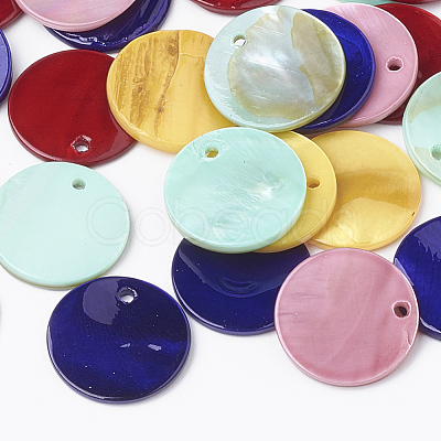 Freshwater Shell Pendants SHEL-Q020-03-1