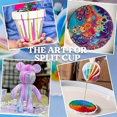 4Pcs 4 Styles Reusable Split Cup for Paint Pouring DIY-YWC0006-04-1