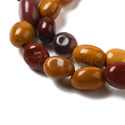 Natural Mookaite Beads Strands G-L608-A05-01-1