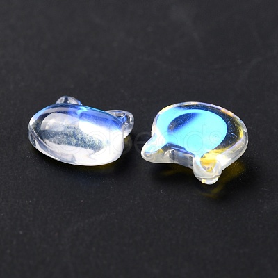 Electroplate Glass Cabochons EGLA-D007-03-1