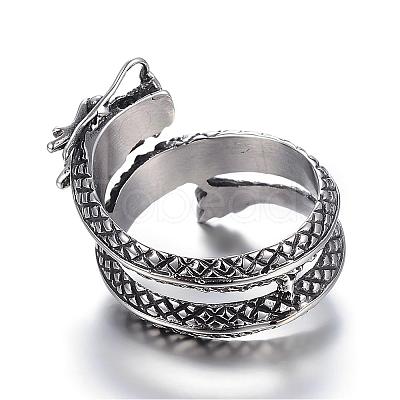 316 Surgical Stainless Steel Wide Band Rings RJEW-F054-03AS-1