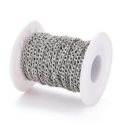 Tarnish Resistant 304 Stainless Steel Figaro Chain CHS-M003-12P-D-1