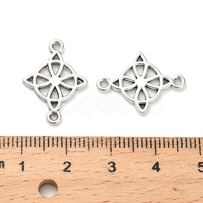 Tibetan Style Alloy Viking Knot Connector Charms FIND-H053-14AS-1