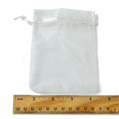 40Pcs 4 Colors Organza Bags Jewellery Storage Pouches Wedding Favour Party Mesh Drawstring Gift OP-FS0001-03A-1