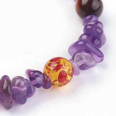 Chakra Jewelry Stretch Bracelets BJEW-JB03941-05-1